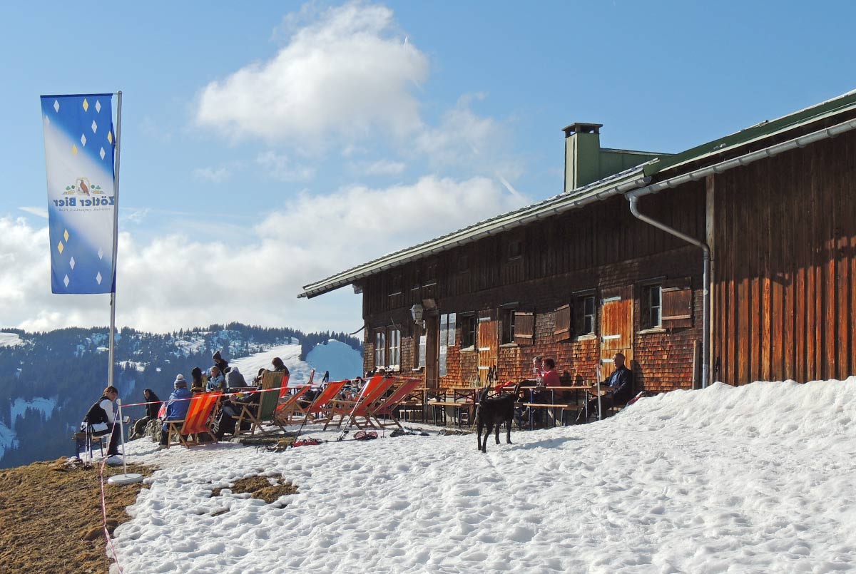 Alpe im Winter genießen