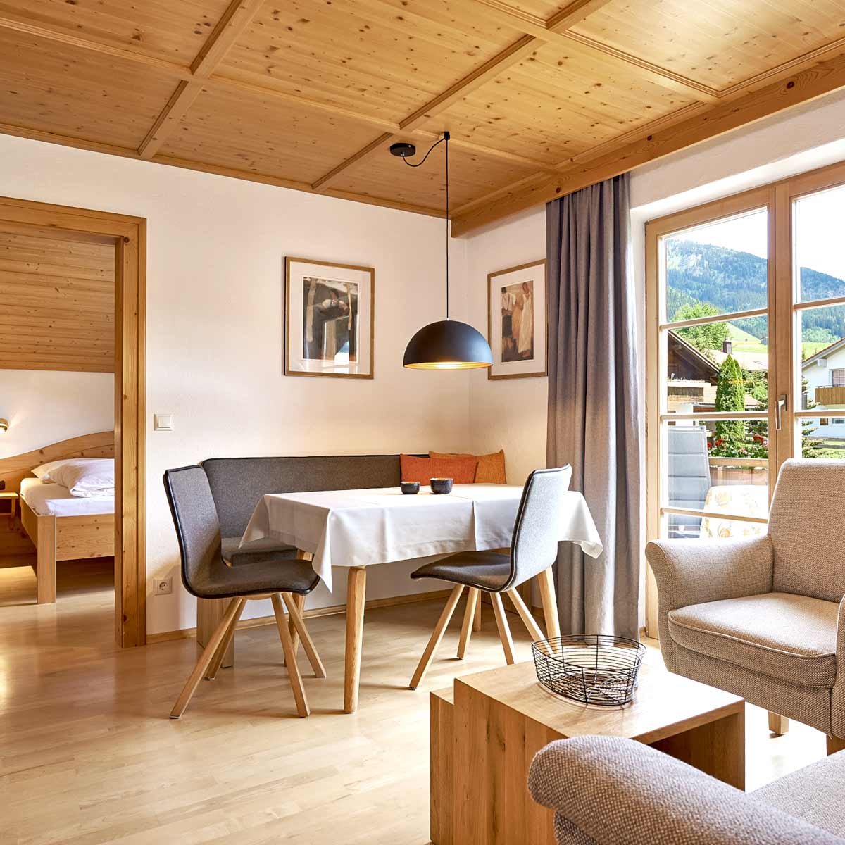 Fewo Iselerblick Wohnzimmer