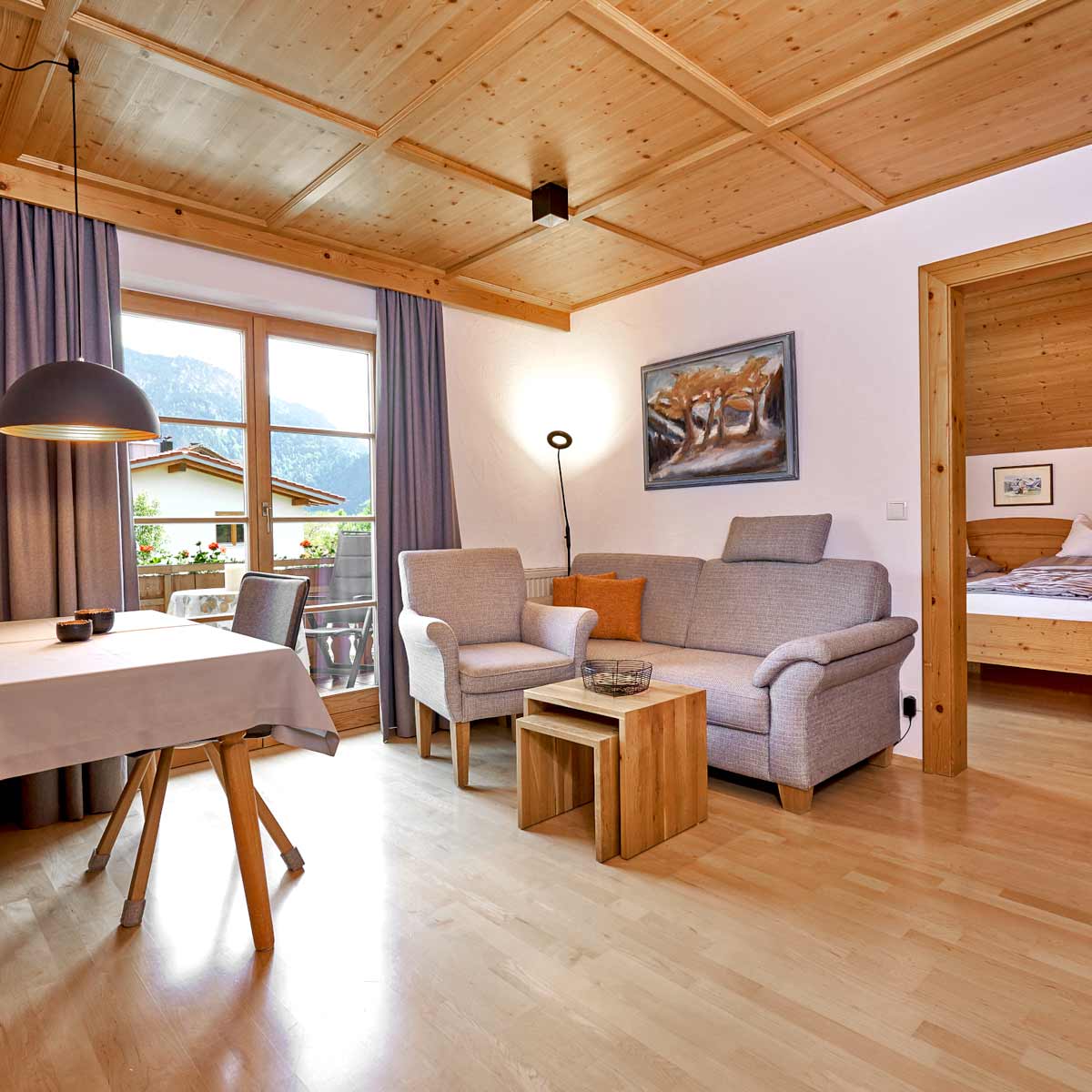 Fewo Iselerblick Wohnzimmer
